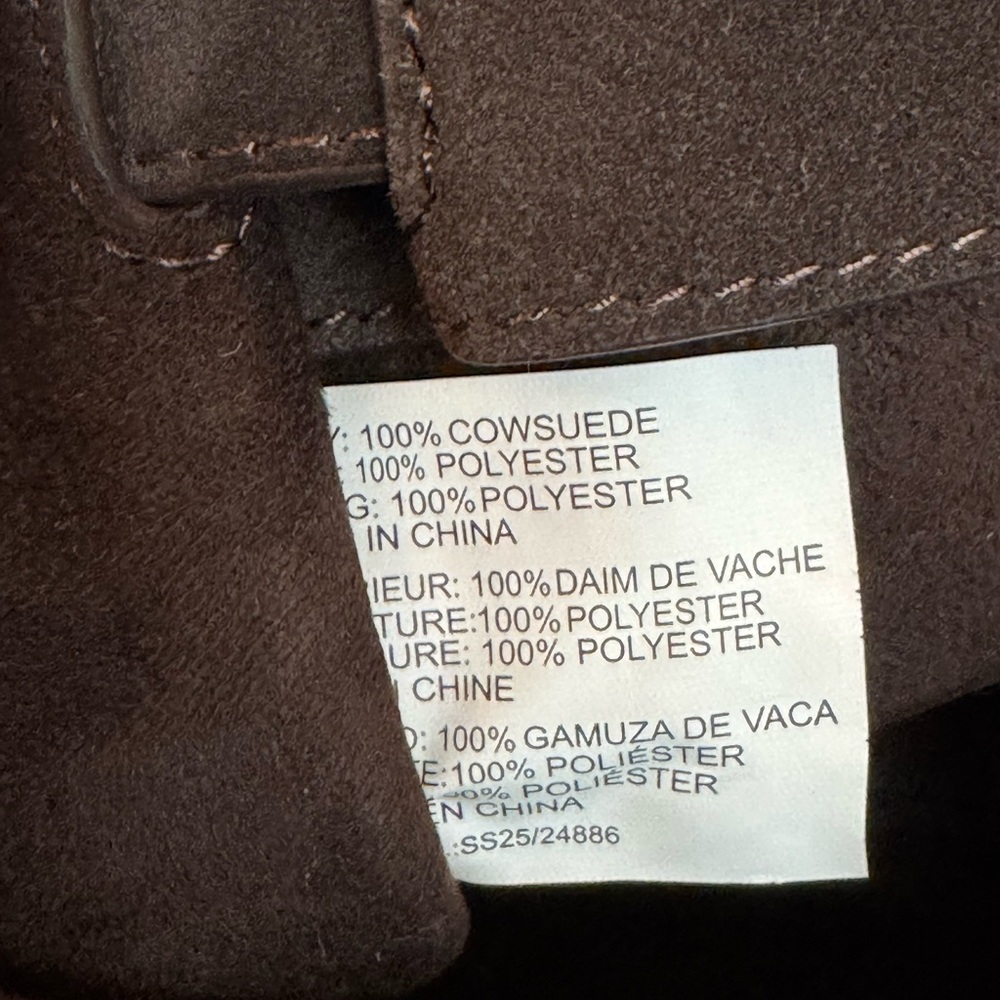 ๐ค MARGAUX STEVE MADDEN HEIDEE LEATHER BROWN SUEDE BAG! - Picture 12 of 14
